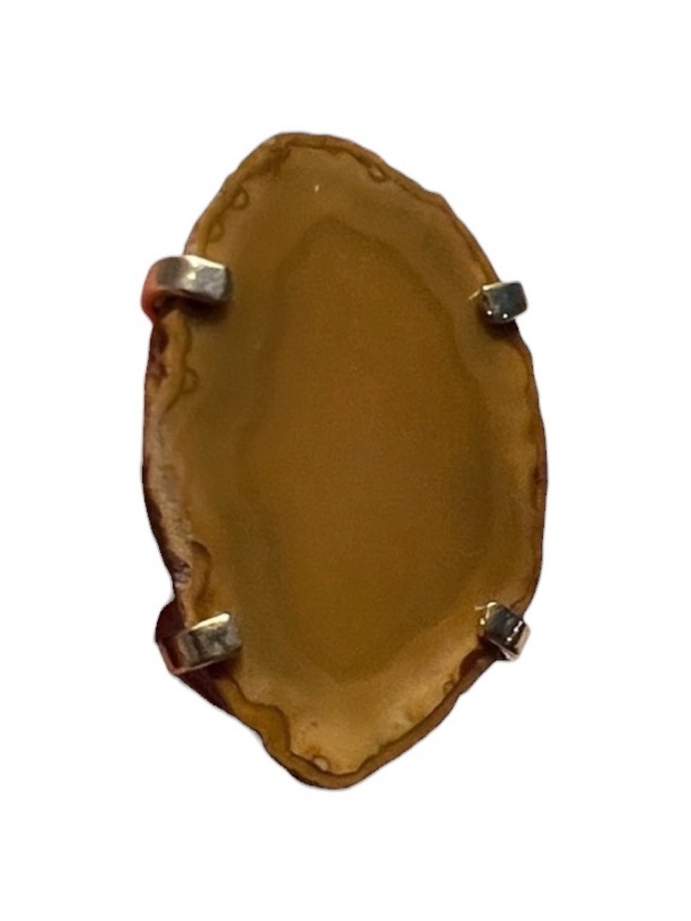 JTV Gold-Tone Brown Agate Statement Ring - Women Jewelry